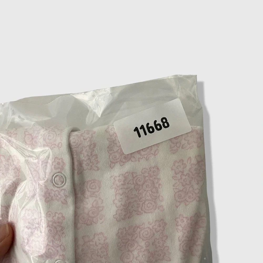 Vintage Carter's Footed Sleeper Baby 0-3M Pink Floral‎ Vintage Aesthetic Cute